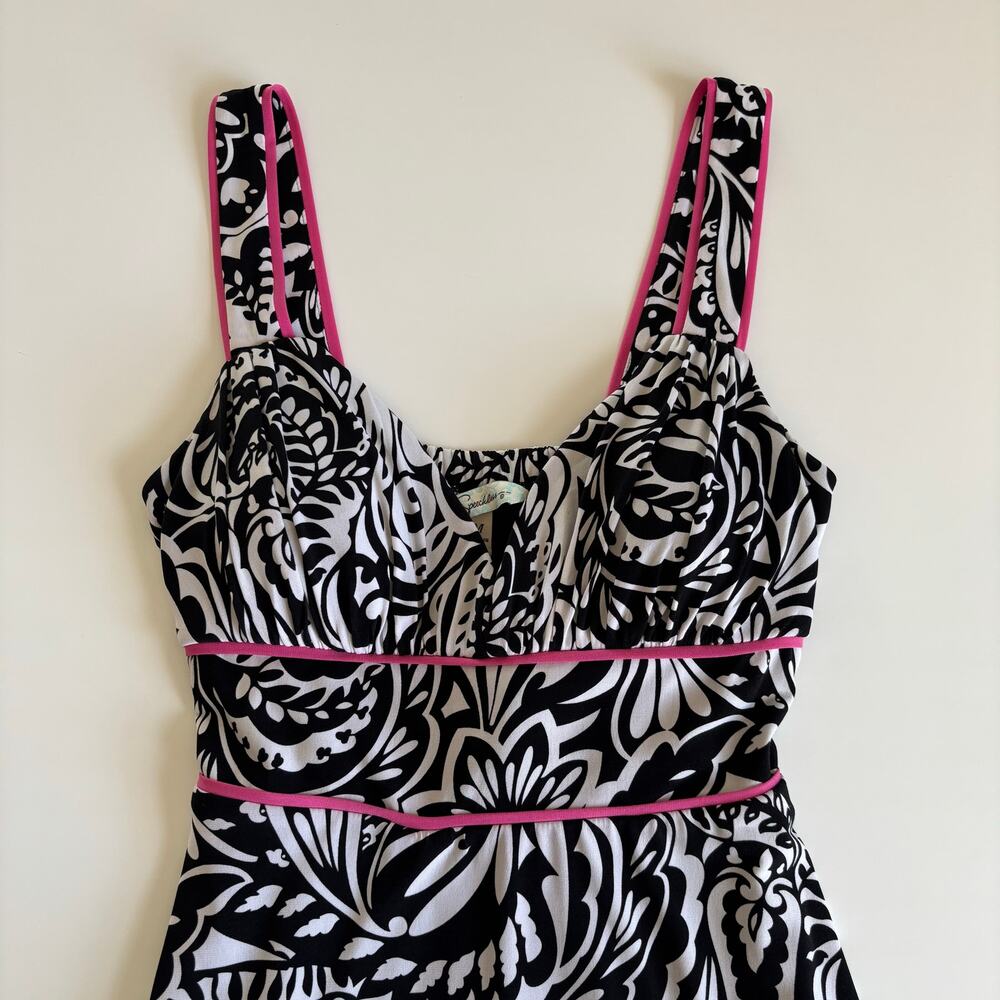 Y2K Speechless Black and White Paisley Dress Juniors size Medium - Picture 3 of 10